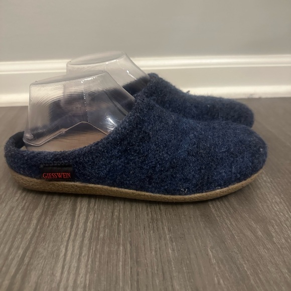 Giesswein Blue Wool Slip On Mules Size 40=9 - Picture 1 of 8